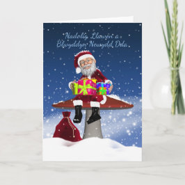 Nadolig Llawen Welsh Happy Christmas Wenskaart Feestdagen Kaart