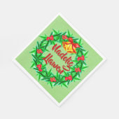 Nadolig Llawen Welsh Merry Christmas Luncheon Servet (Hoek)