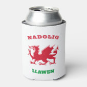 Nadolig Llawen Welsh Merry kerst Simple Celtic Blikjeskoeler (Blikje Voorkant)
