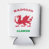 Nadolig Llawen Welsh Merry kerst Simple Celtic Blikjeskoeler (Voorkant)