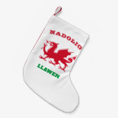 Nadolig Llawen Welsh Merry kerst Simple Celtic Kleine Kerstsok (Voorkant (Hangend))
