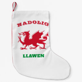 Nadolig Llawen Welsh Merry kerst Simple Celtic Kleine Kerstsok