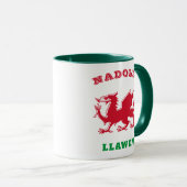 Nadolig Llawen Welsh Merry kerst Simple Celtic Mok (Voorkant rechts)