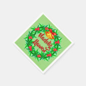 Nadolig Llawen Welsh Merry Kerstcocktail Servet (Hoek)