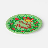 Nadolig Llawen Welsh Merry Kerstmis 7" Papieren Bordje (Gekanteld)