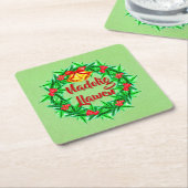 Nadolig Llawen Welsh Merry Kerstmis Kartonnen Onderzetters (Schuin)