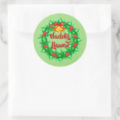Nadolig Llawen Welsh Merry Kerstmis Ronde Sticker (Tas)