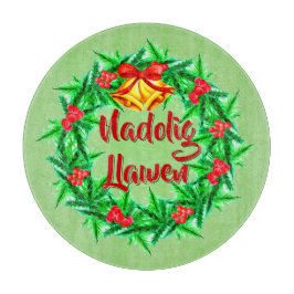 Nadolig Llawen Welsh Merry Kerstmis Snijplank