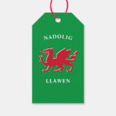 Nadolig Llawen Welsh Simple Celtic Merry Kerstmis Cadeaulabel (Voorkant)