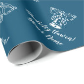 Nadolig Llawen. Welsh Vrolijk Kerstfeest op maat Cadeaupapier (Rol Hoek)