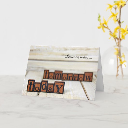 Nadruk op Vandaag Kaart (Gele Bloem)