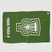 Nadruk-schijf Golfhanddoek met PDGA # (Horizontaal)