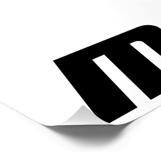 "Nadruk van de zaak" Poster (Hoek)