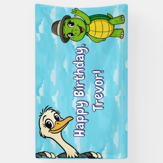 Nae Nae & Lulu Adventures Birthday Banner (Verticaal)