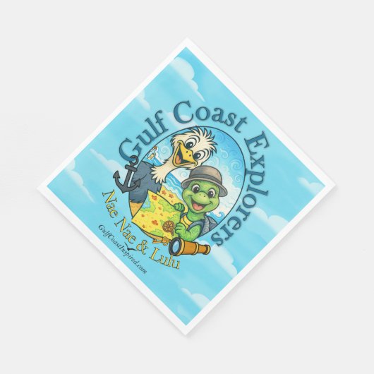 Nae Nae & Lulu Adventures Napkins Servet (Hoek)