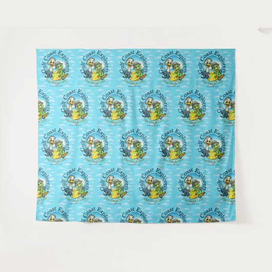 Nae Nae & Lulu Adventures Tapestry Background Wandkleed (Voorkant (horizontaal))