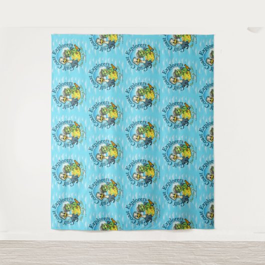 Nae Nae & Lulu Adventures Tapestry Background Wandkleed (Voorkant)