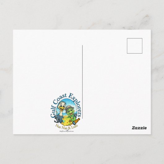 Nae Nae & Lulu Adventures Thank You Postcard Briefkaart (Achterkant)