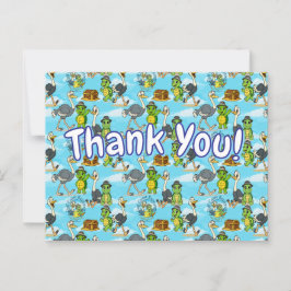 Nae Nae & Lulu Adventures Thank You Postcard Briefkaart