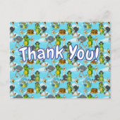 Nae Nae & Lulu Adventures Thank You Postcard Briefkaart (Voorkant)