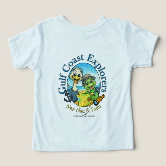 Nae Nae & Lulu Adventures Toddler T-Shirt (Design achterkant)