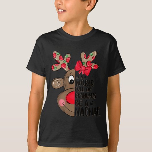Naenae Reindeer Xmas Happy Family New Merry Christ T-shirt (Voorkant)