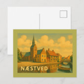 Næstved Denemarken Kerk Briefkaart (Voorkant / Achterkant)