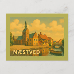 Næstved Denemarken Kerk Briefkaart