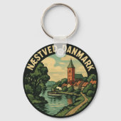 Næstved Denemarken Kerk Sleutelhanger (Achterkant)