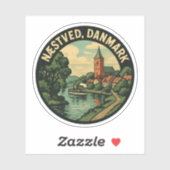 Næstved Denemarken Kerk Sticker (Vel)