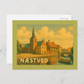 Næstved Denmark Church Briefkaart (Voorkant / Achterkant)