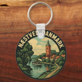 Næstved Denmark Church Sleutelhanger (Achterkant)