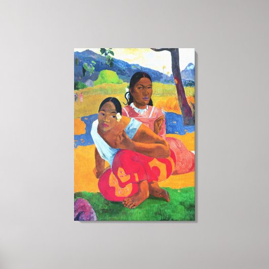 Nafea F, 1892 Canvas Afdruk (Voorkant)