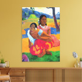 Nafea F, 1892 Canvas Afdruk (Insitu (Woonkamer))