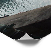 Nafpaktos' havenhaven poster (Hoek)