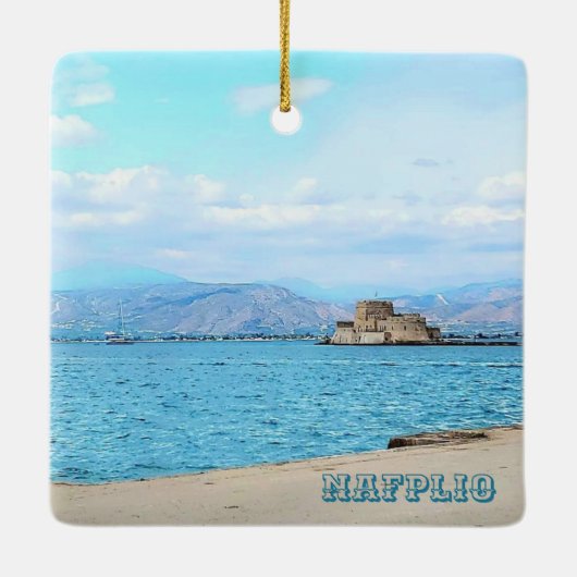 Nafplio Greece Souvenir Ornament (Achterkant)