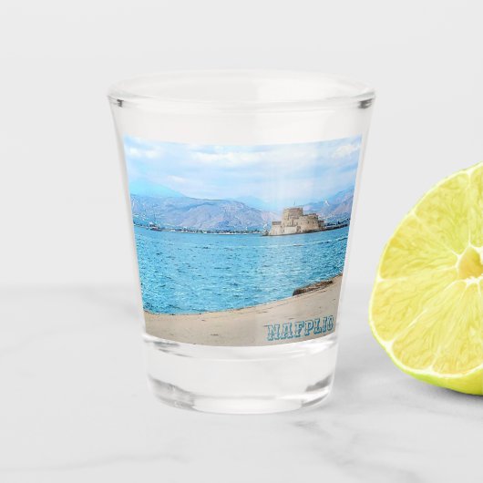 Nafplio Greece Souvenir Shot Glass Glas (Voorkant)