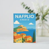Nafplio Griekenland Decoratief Dromerig Briefkaart (Staand voorkant)