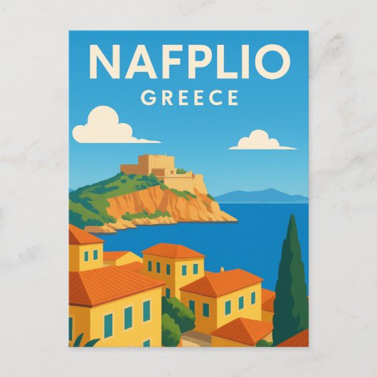 Nafplio Griekenland Decoratief Dromerig Briefkaart (Voorkant)