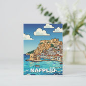 Nafplio Griekenland Reizen Briefkaart (Staand voorkant)