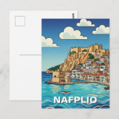 Nafplio Griekenland Reizen Briefkaart (Voorkant / Achterkant)
