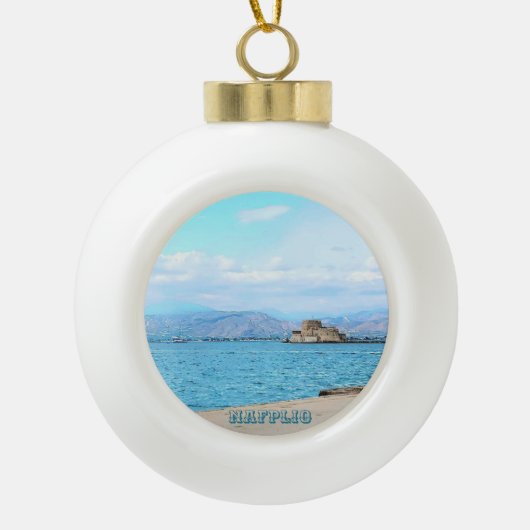 Nafplio Souvenir Kerst Ornament (Voorkant)