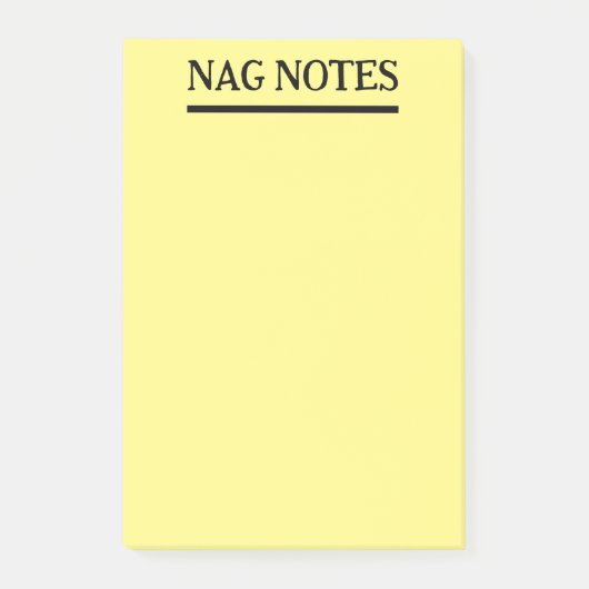 Nag Notes Funny Post-it Notes (Voorkant)