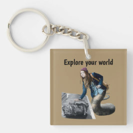 Naga Explorer World Travel Fantasy Sleutelhanger