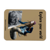 Naga Exploring World Travel Fantasy Fotomagneet Magneet (Horizontaal)