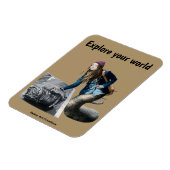 Naga Exploring World Travel Fantasy Fotomagneet Magneet (Linkerzijde)