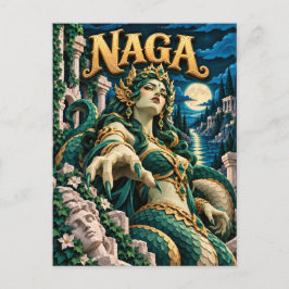 Naga, Paper Cut Monster Briefkaart