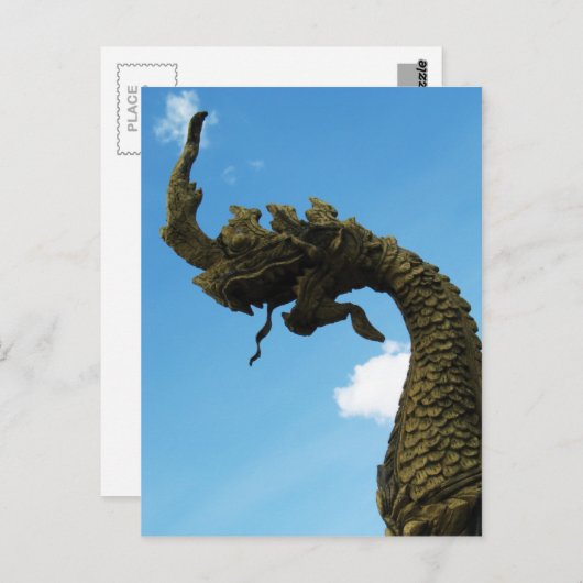 Naga ... Pha dat Luang Stupa, Laos Briefkaart (Voorkant / Achterkant)