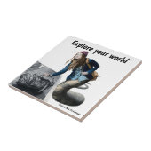 Naga verkennen World Travel Fantasy Keramische Teg Tegeltje (Zijkant)