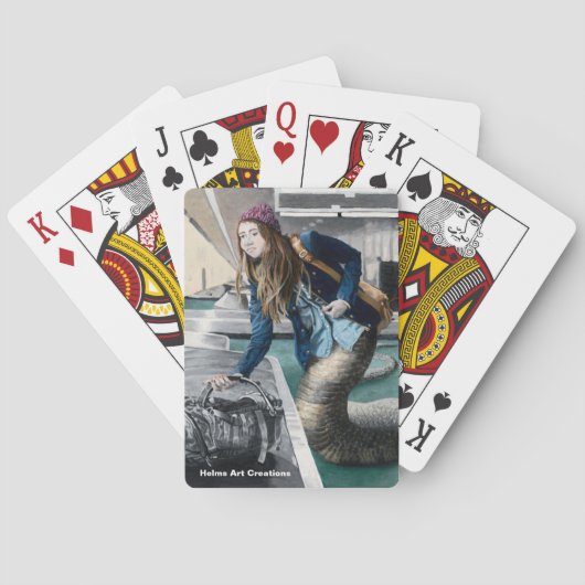 Naga verkennen World Travel Fantasy speelkaarten (Achterkant)